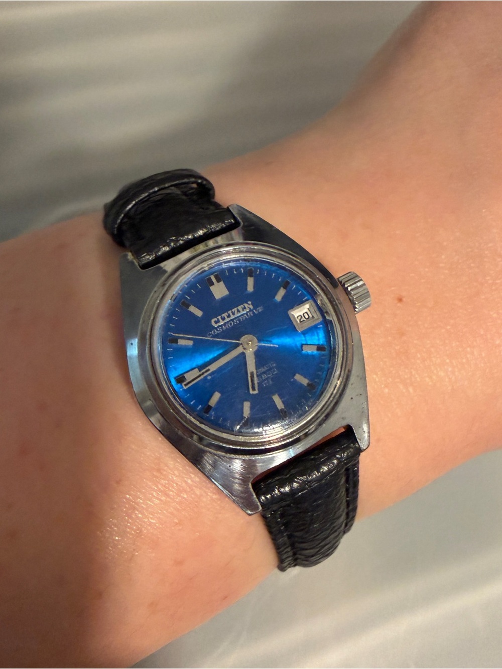 🇯🇵 Vintage 80s Citizen Blue Dial Stainless Watch Automatic